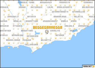 map of Beddegammedda