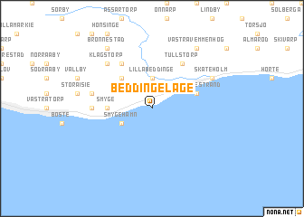 map of Beddinge Läge