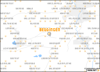 map of Beddingen