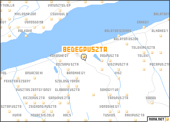 map of Bedegpuszta