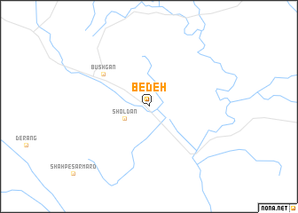 map of Bedeh