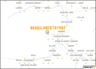 map of Bédeilhac-et-Aynat