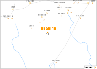 map of Bedeïne