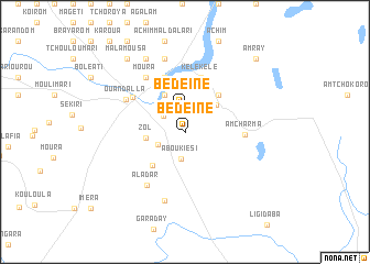 map of Bedeïne