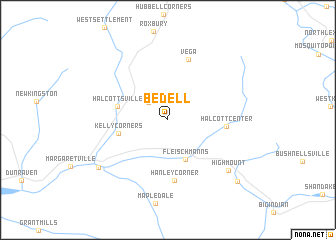 map of Bedell