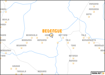 map of Bedengué