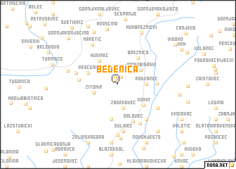 map of Bedenica