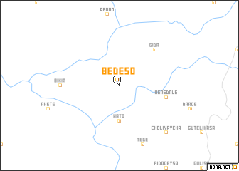 map of Bedēso