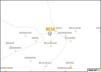 map of Bédé