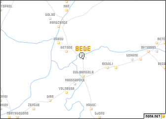 map of Béde