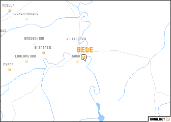 map of Bede