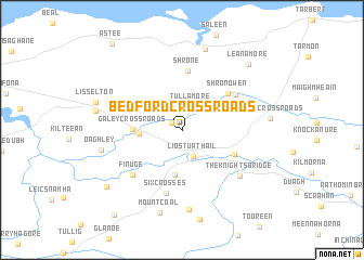 map of Bedford Cross Roads