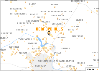 map of Bedford Hills