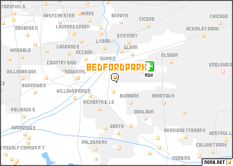 map of Bedford Park