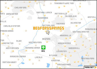 map of Bedford Springs