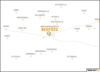 map of Bedford