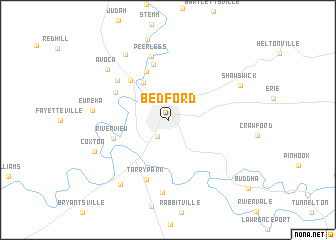 map of Bedford