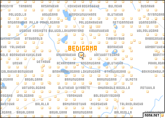 map of Bedigama