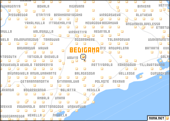 map of Bedigama