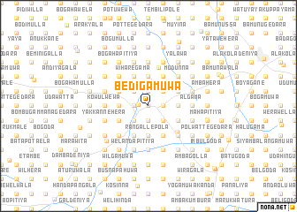 map of Bedigamuwa