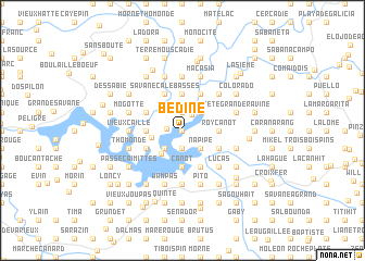 map of Bedine