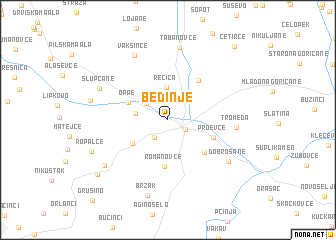 map of Bedinje