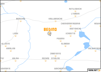 map of Bedino