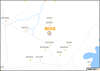 map of Bédio