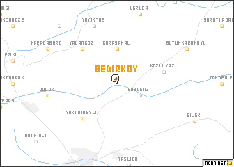 map of Bedirköy