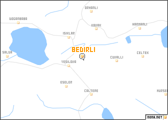 map of Bedirli