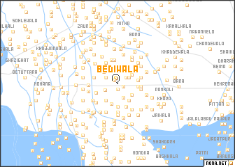 map of Bediwāla