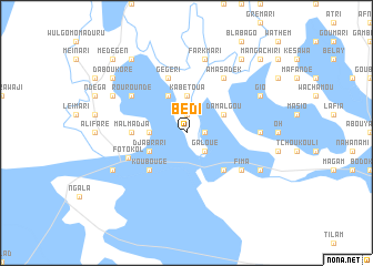 map of Bédi