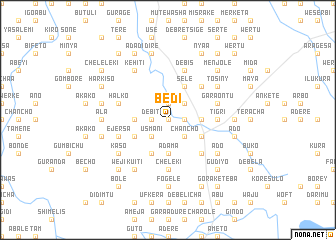 map of Bedī