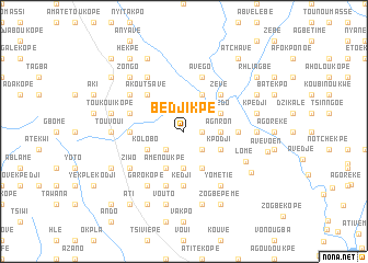 map of Bédjikpé