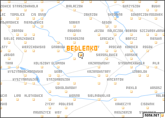 map of Bedlenko