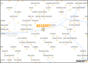 map of Bednary