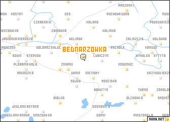 map of Bednarzówka