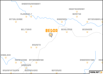 map of Bedoa