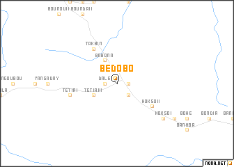 map of Bédobo