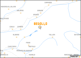 map of Bedollo