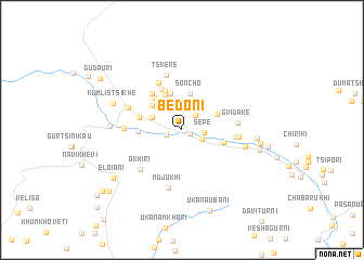 map of Bedoni