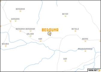 map of Bédouma