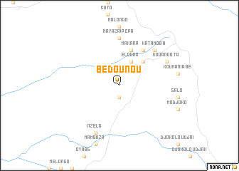 map of Bédounou