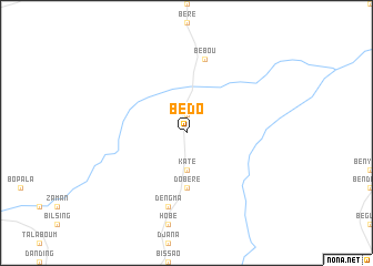 map of Bedo