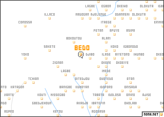 map of Bédo
