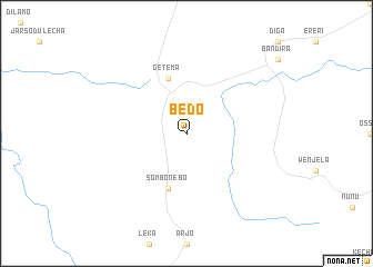 map of Bedo