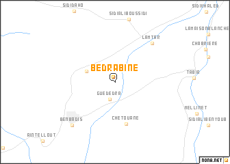 map of Bedrabine