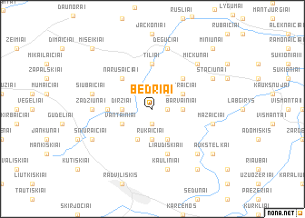 map of Bedriai