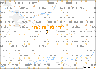 map of Bedřichŭv Světec