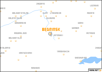 map of Bedrinsk